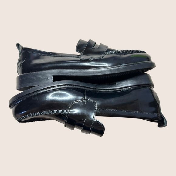 🖤 ANTHRO KELSI DAGGER LENS ALL BLACK LEATHER LOAFERS SIZE 8 NWT - Picture 5 of 8